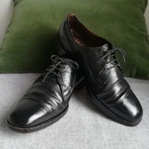 ❌SOLD❌Vintage Dack's derbys, black leather dress shoes, 9